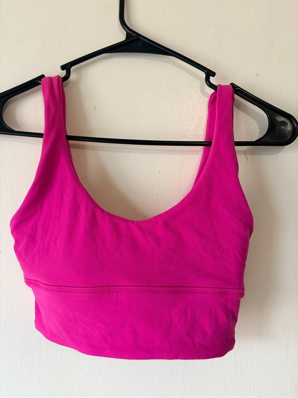 Lululemon athletica Hot Pink Scoop Neck Crop Bralette